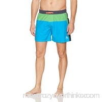 Diesel Men's Caybay Colorblock 12 Inch Swim Trunk Teal B06XWBWX54